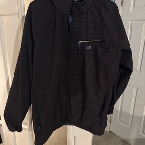 New Balance Men's Black and Blue Performance Jacket